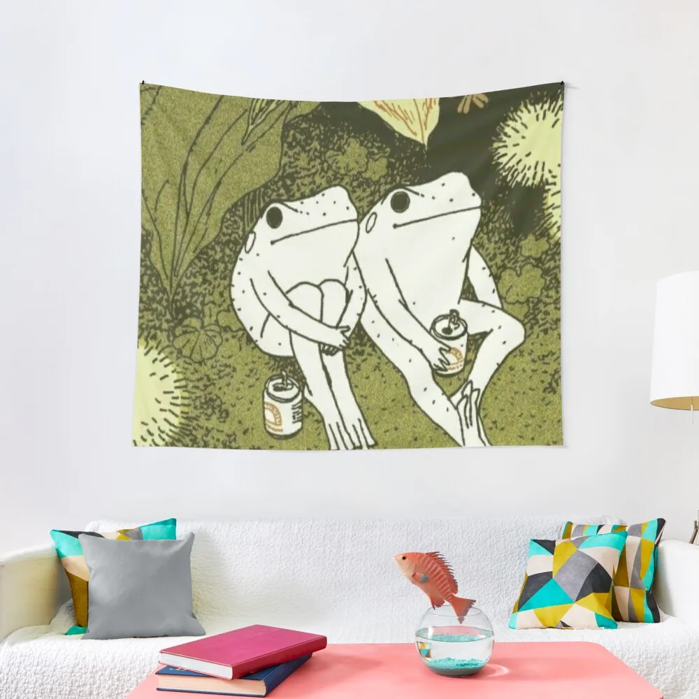 

olive green frog indie Tapestry Wall Deco Art Mural Tapestry