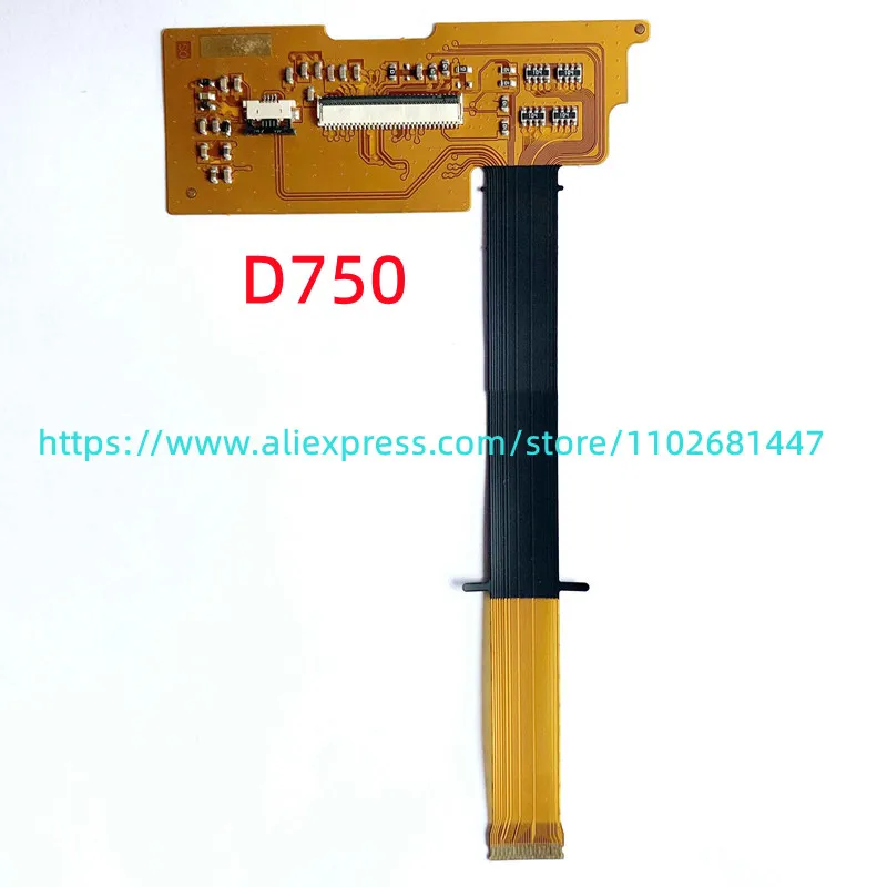 Nikon D750 디지털 카메라 수리 부품용 새 샤프트 회전 LCD 플렉스 케이블