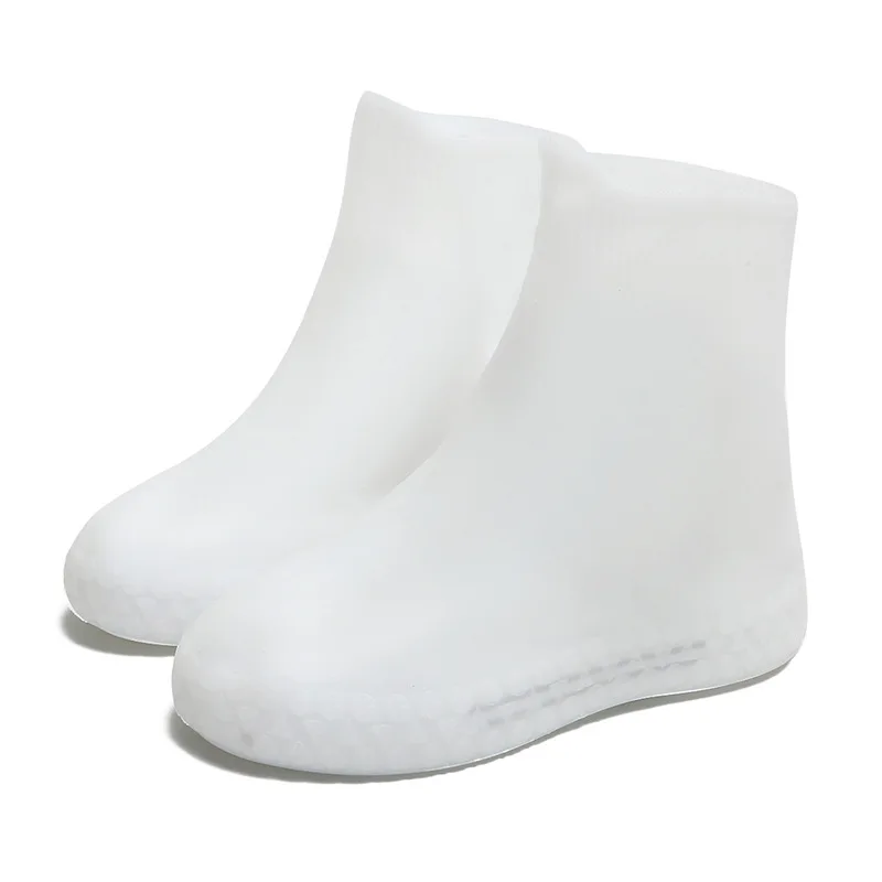 New Women Men Silicone Shoes Covers Short Slip-resistant Shoes Protector Rain Boots Water Shoes Accessories For Rainy Days AL78