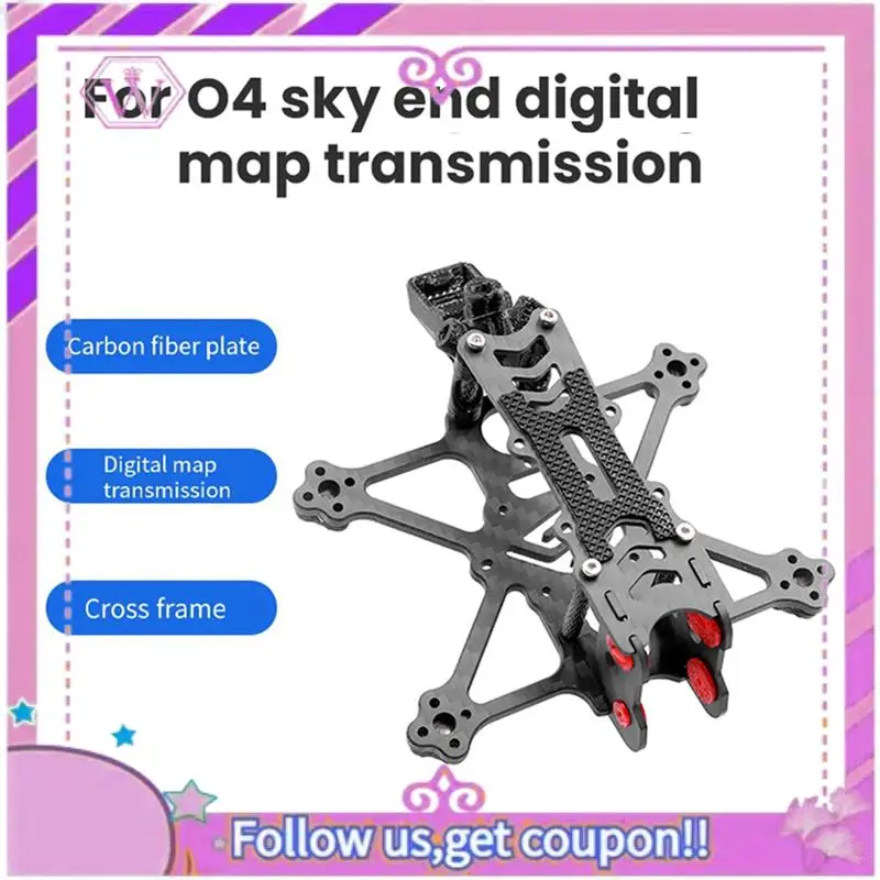 ABSL-Fi-100 2인치 프로펠러 프레임 키트 (DJI O4 에어 유닛 FPV RC 레이싱 드론용, Caddx Nebula 1206 1303 1306 1404 모터 호환)