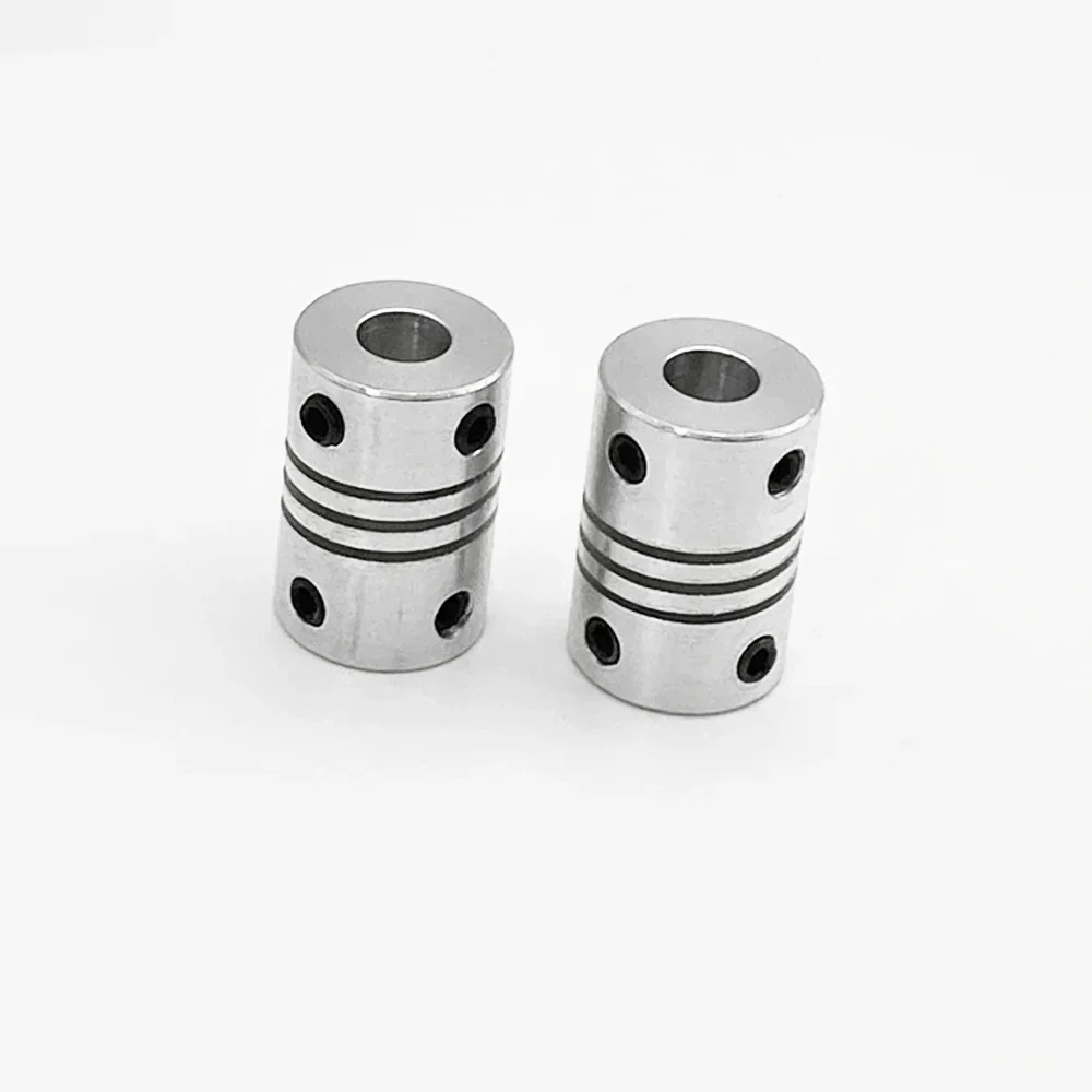 2Pcs Aluminum Alloy Wound Elastic RS Coupling D16L23 Inner Hole For Connecting The Driving And Driven Shafts 2/3/3.17/4/5/6/6.35 shaft coupler flexible coupling shaft connector rigid shaft coupler
