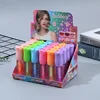 24Pcs Rose Flower Lip Gloss Color Change Natural Moisturizing Lip Gloss  Girls Lip Oil Kawaii Lips Makeup Wholesale 5