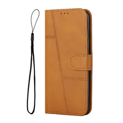 Custodia per telefono in pelle flip elegante - Cover protettiva premium