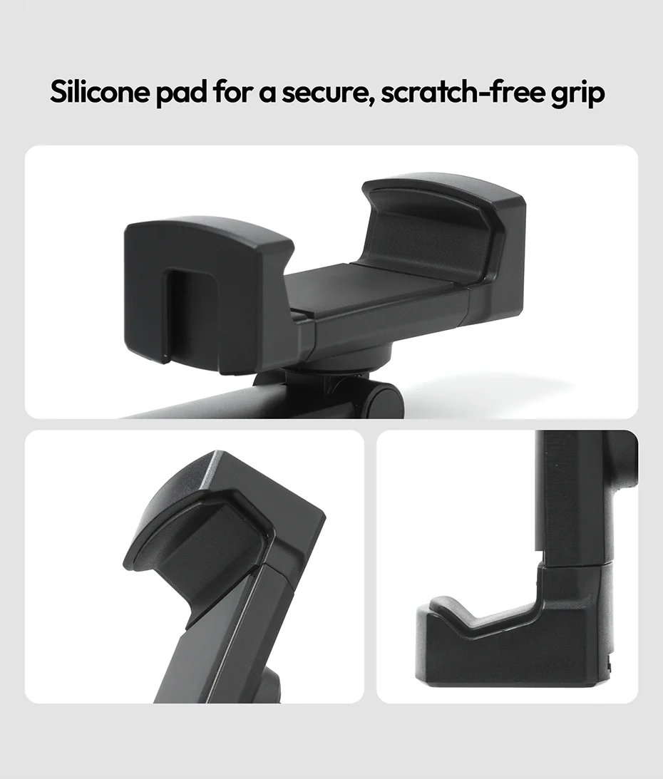 Phone Holder Rotatable Phone Clip with 1/4' Screw Hole & Uka Base Clamp 60-105MM