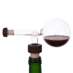 Elegant Peach - Shaped Quick Wine Decanter and Aerator Spout (Spherical)