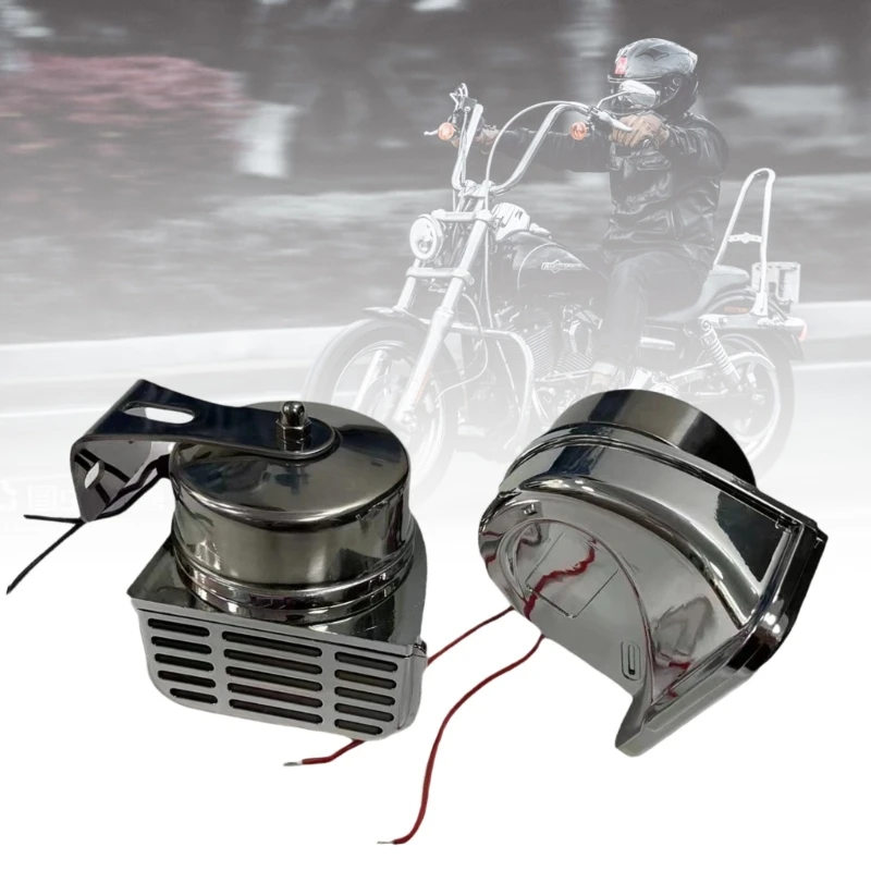 12V 24V 하이 로우 노트 스테인레스 스틸 자동차 트럭 오토바이 경적 시끄러운 120dB