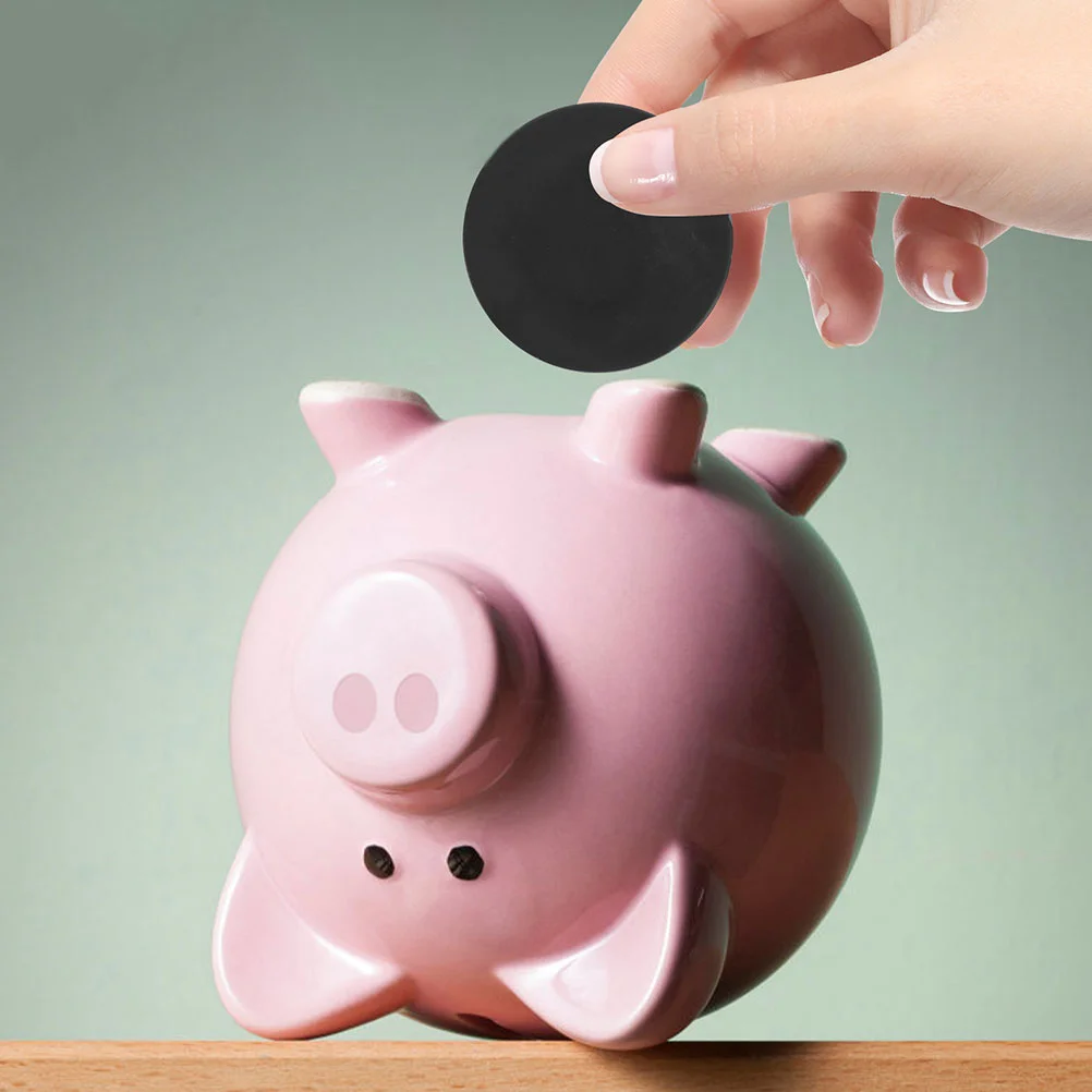 10/20pcs 25/26/30/32/38mm Rubber Money Saving Box Piggy Bank Closure Plug Stopper Cover Round Coin Caps Replacement 4
