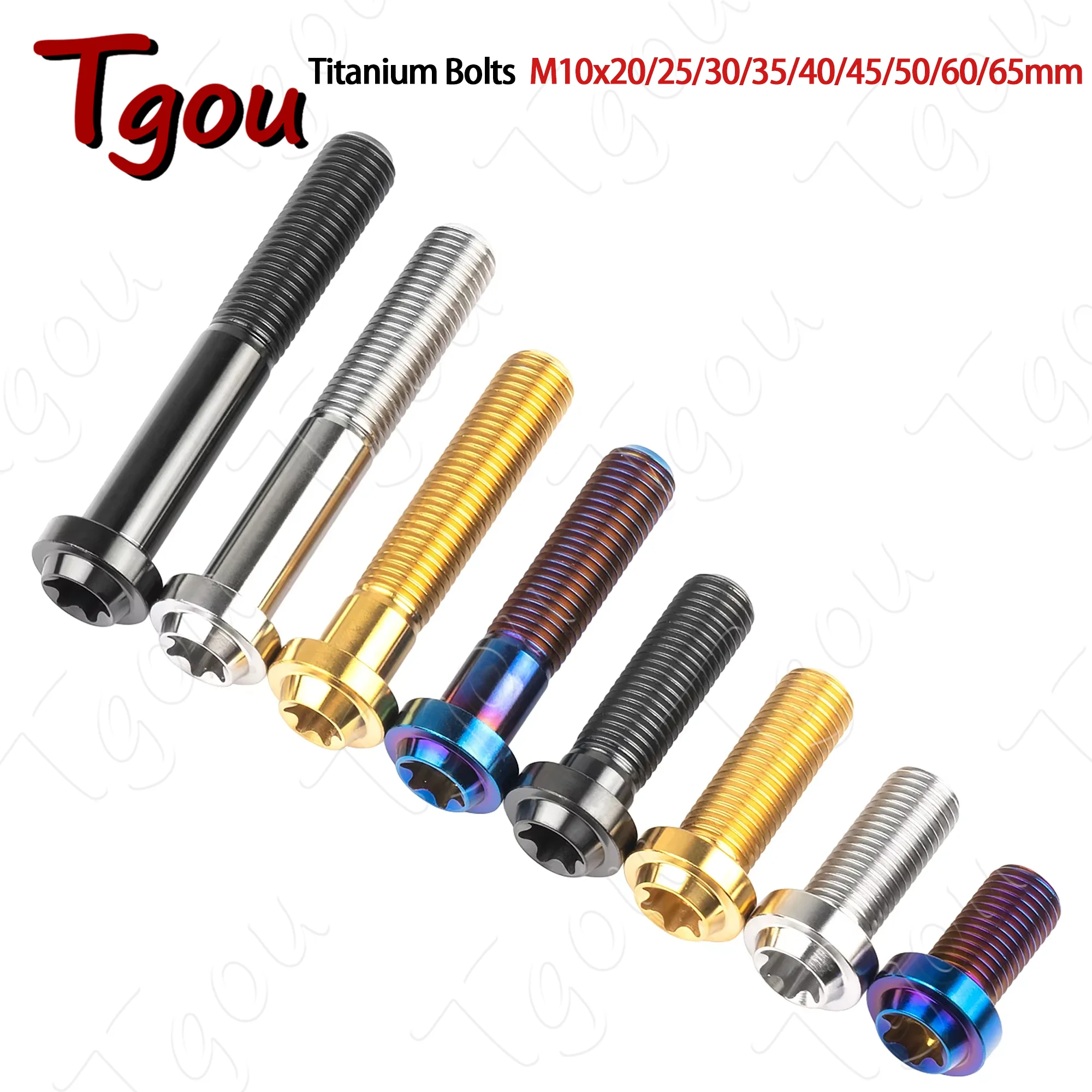 Premium Titanium Bolt with Plummer Head and Torx T45 for Motorcycle and Car Applications