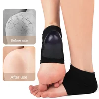 2PCS Gel Moisturizing Heel Socks Spa Sock For Foot Care Gel Heel Socks For Dry Cracked Dry Feet Skin Gel Heel Repair Socks Tools 1