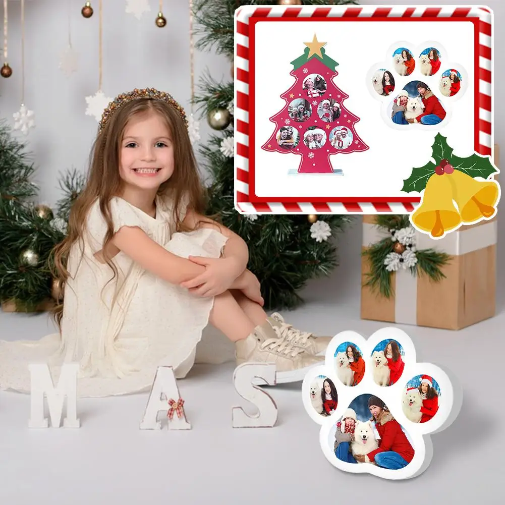

Christmas Tree Night Light Customized Photos USB Powered Christmas Decor Bonsai Mini Tabletop Nightlights Tree Lamp Room Fa C6J8