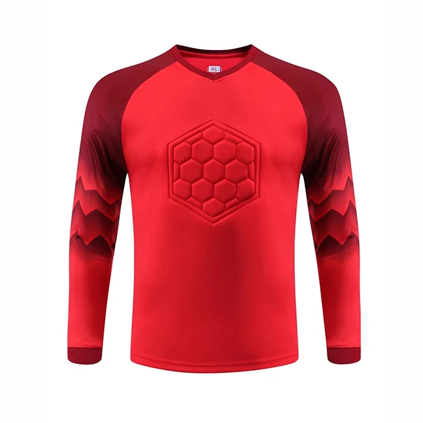 Adults Football Goalkeeper Uniform Mens Goalkeeper Soccer Jersey Boy'S Doorkeepers Long Sleeve Protective Sponge Shirt Pants