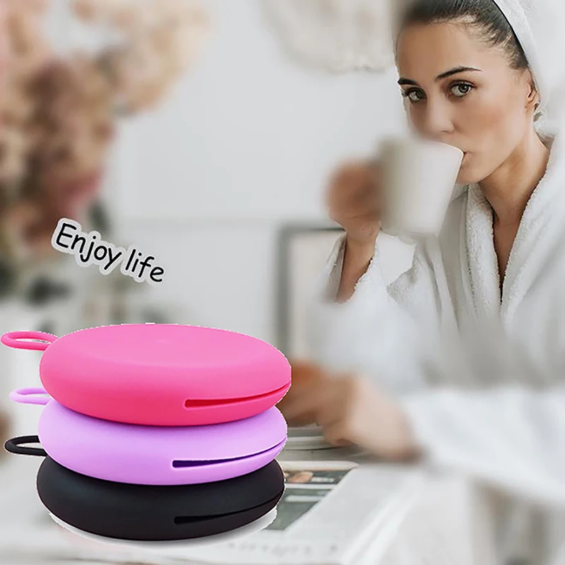 Silicone Reusable Menstrual Disc Box Feminine Hygiene Women Care Products Period Menstrual Collector Women Health Silicone Case 5