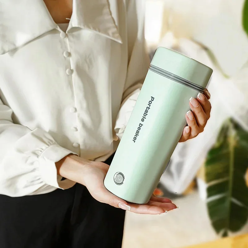 1PC 12V 24V 220V 110V 350ml Household Electric Water Cup Mini Electric Kettle Portable Car Mounted Water Cup 4