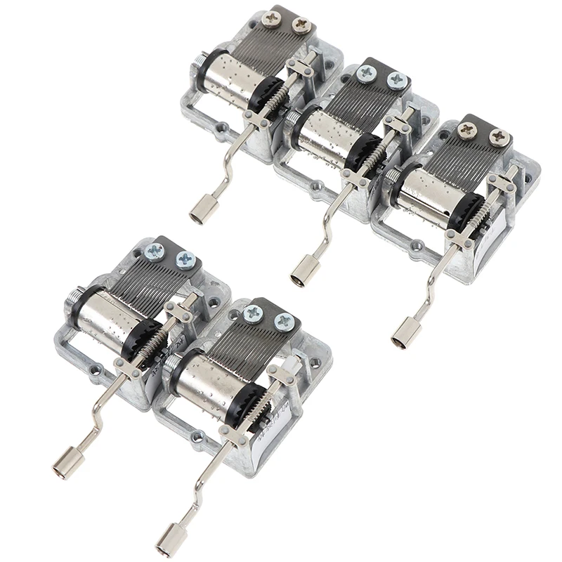 Music Box Mini Hand Cranking Movement DIY Play Set Mechanical Hand Crank