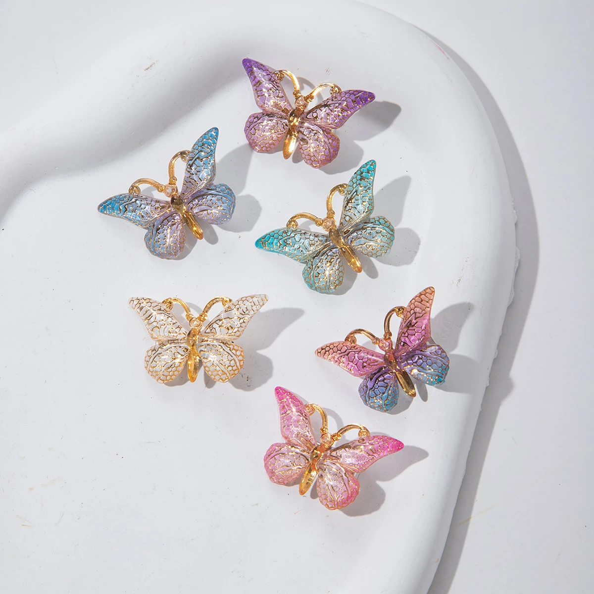 Hair Accessory Pearl Hairpins Hair Clip Hair Headdress 5PCS/20PCS Sweet Macarons Gradient Color Cute Butterfly Kids Hairpins Children Headwear Princess Barrette Girls