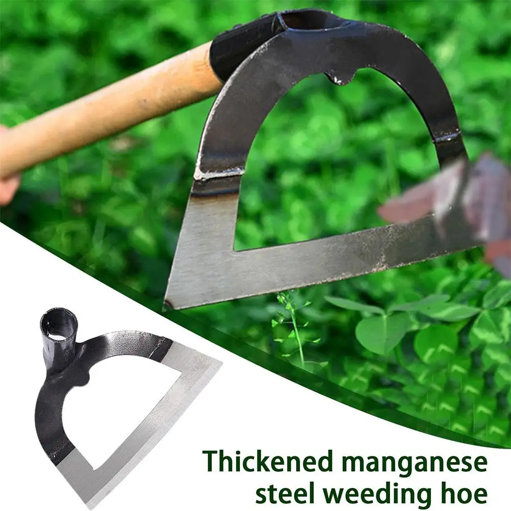 Handheld Holle Hoe Verdikte Mangaan Staal Landbouw Weeding Hoe Planten Groente Tuinieren Lossende Bodem Weeding Tool Image 3