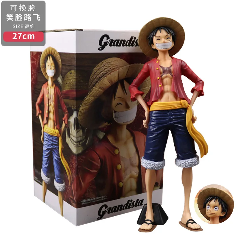 

Серия анимаций «One Piece», анимация 85 поколения, улыбающееся лицо Луффи, стоячий смех, может менять лицо, цветная коробка