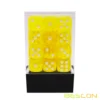 Bescon 12mm 6 Sided Dice 36 in Brick Box, 12mm Six Sided Die (36) Block of Dice, Translucent Yellow with White Pips 4