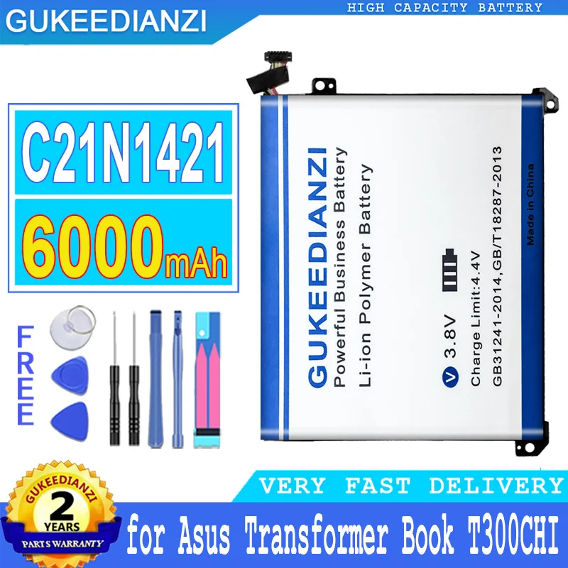 

Аккумулятор для Asus Transformer Book T300CHI T302CA T302CHI, 6000 мАч