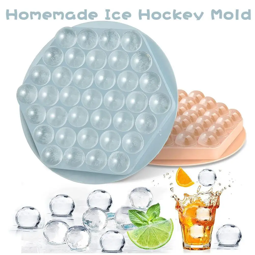 

Round Ice Cube Mold Ice Cube Tray Food Grade Ice Cube Making Mold Ice Cream Party Whiskey Cold Drink Kitchen Gadgets Pp Mold