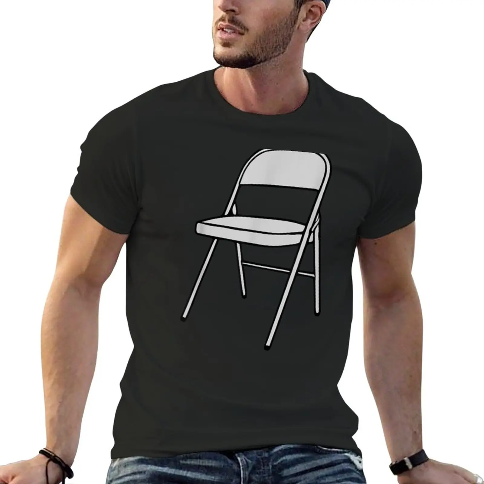 

New Folding Chair T-Shirt Aesthetic clothing oversized t shirts sweat shirts, men