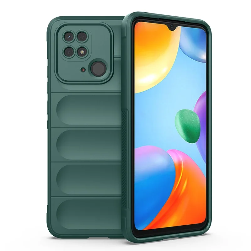 thumbnail image 1 of Shockproof Case For Xiaomi Redmi Note 10 11 12 Pro 10S 11S 12S Phone Cover for Redmi 9 9A 9C 10A 10C 12C Liquid Silicon Coque, 1 of 5