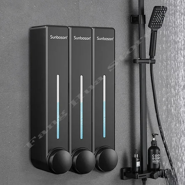 Single/Double/Triple 450ml Soap Dispenser Wall-mount Shower Bath Shampoo Dispenser Liquid Soap Container Bathroom Accessories