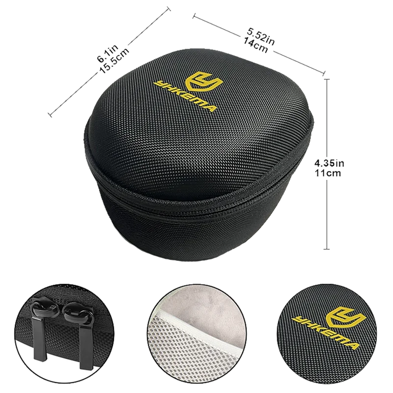 Tactical Headset Bag，Electronic shooting earmuff storage bag, Portable headset multi-function carrying Storage Case Box