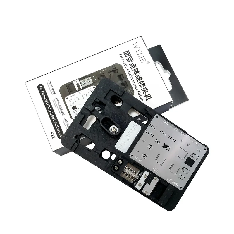 WYLIE K11 IP X-15 프로 맥스 페이스 ID 도트 매트릭스 리볼링 수리 고정장치, 카메라 수리 주석 심기 플랫폼 수정 도구