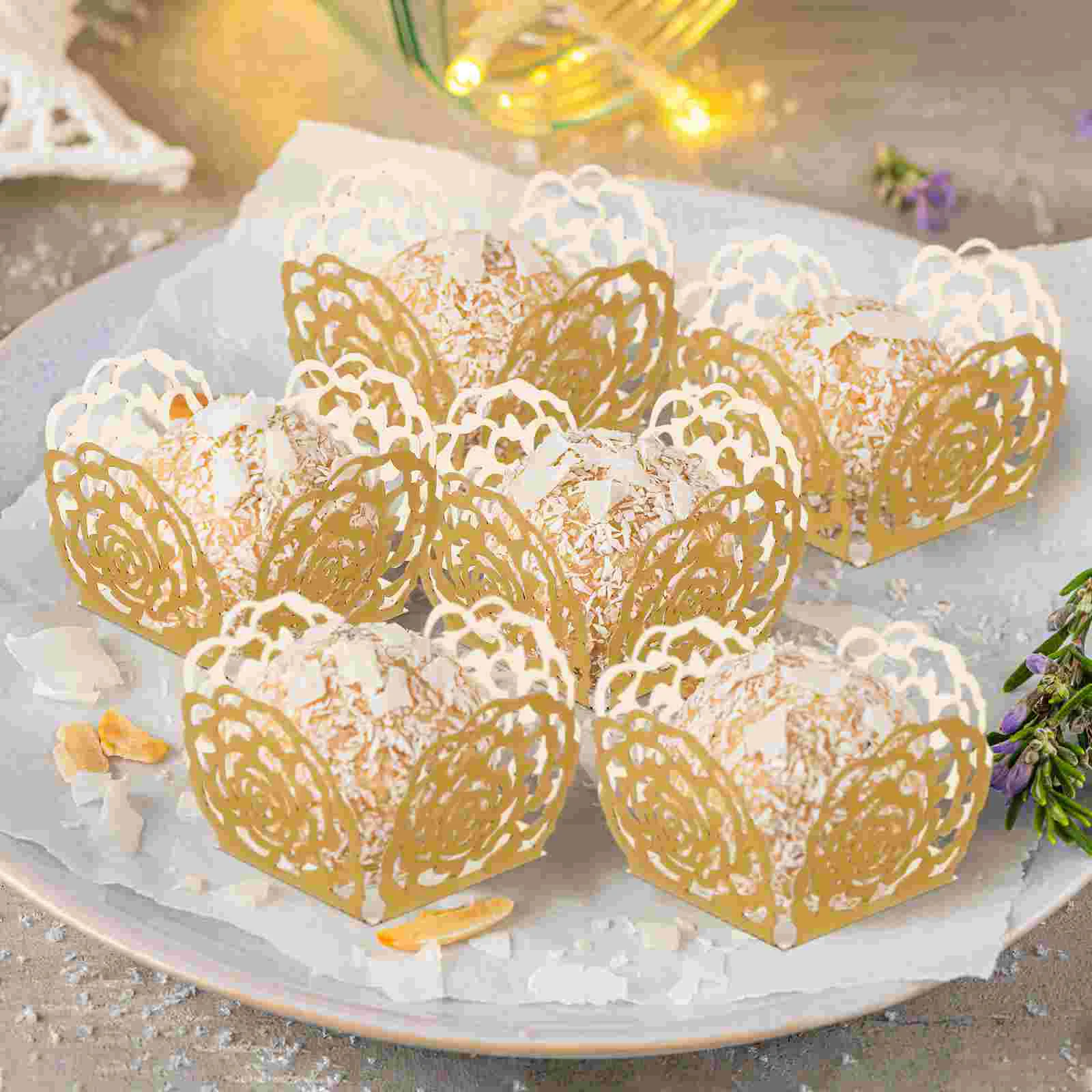 

Wrappers Truffle Cups Liners Chocolate Cupcake Paper Candy Mini Groovy Munchiesations Party Two Flower Gold Square Cup Baking