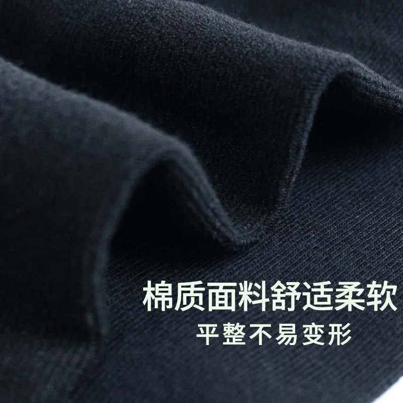Black men's business anti-odor sweat-absorbing socks, you can wear solid color herbal antibacterial socks in all seasons