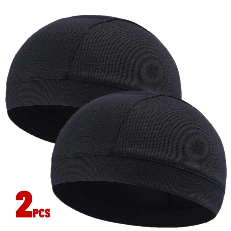 

1/2Pcs Motorcycle Helmet Inner Cap Cool Quick Dry Breathable Hat Racing Cap Helmet Beanie Helmets Cap Motorcycle Accessories