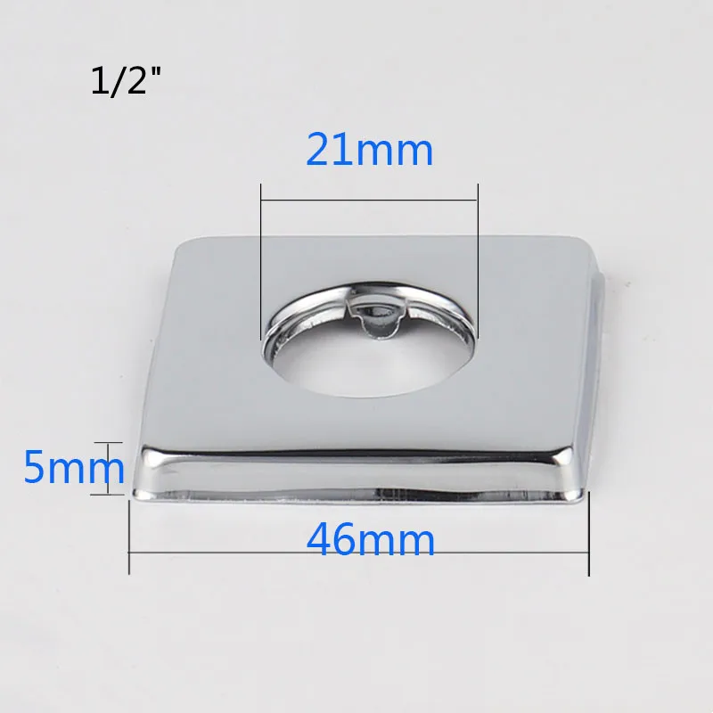 2PCS 1/2 3/4 Faucet Decorative Cover Stainless Steel Water Pipe Connector Heighten Valve Panel Shower Kitchen Faucet Accessories