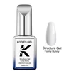 KODIES GEL Structure Gel Funny Bunny Rubber Base Gel Nail Polish 15ML Semi Permanent UV Soak Off Milky White Gellak for Manicure 5