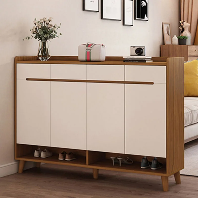 

Design Entry Shoe Rack Vertical Nordic Display Storage Shoe Cabinets Organizer European Rangement Chaussure Home Furnitures