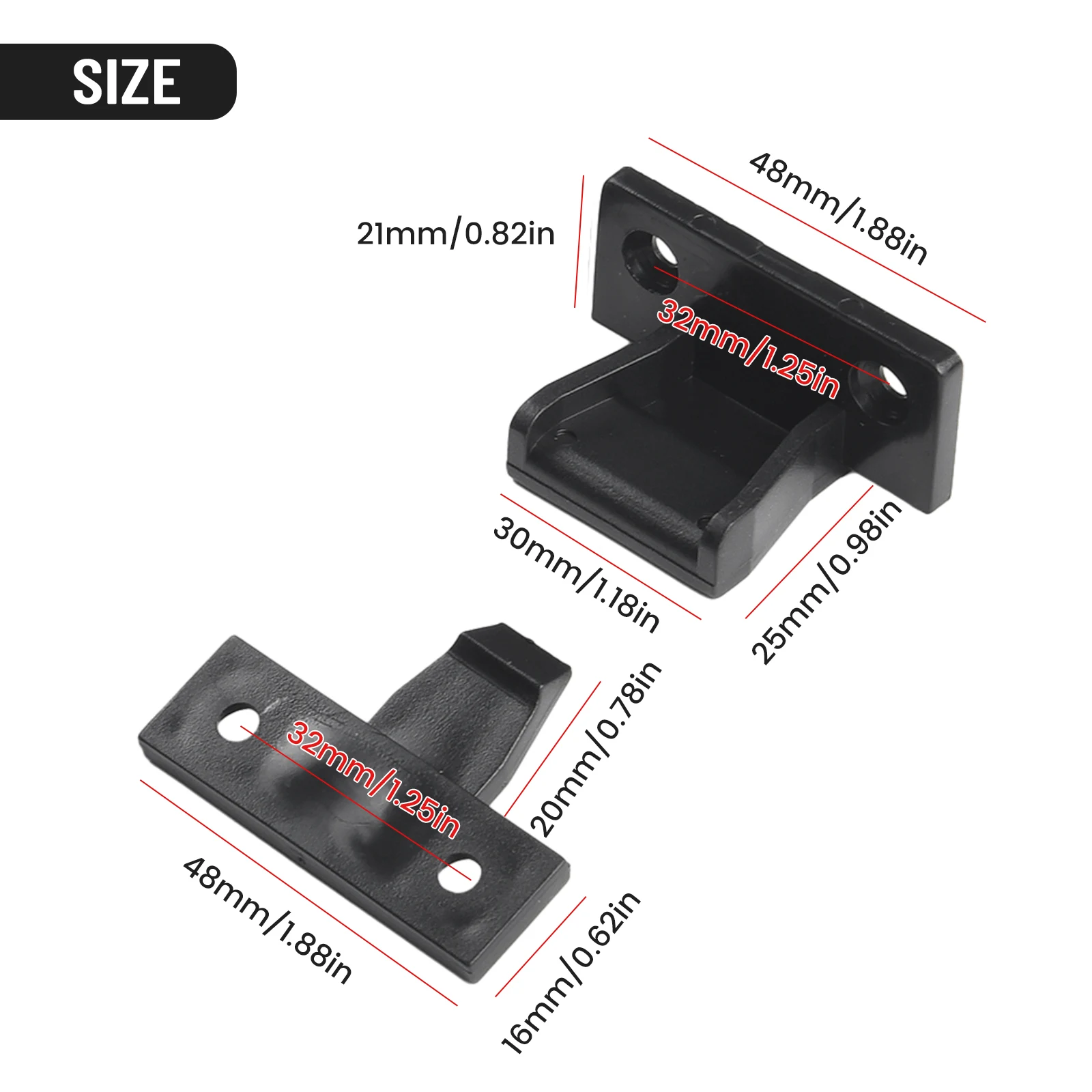 

Buckle Bracket Home Tool Parts Kitchen Accessories Cabinets Home Improvement Hardware High Quality 4 Pcs ABS Plastic