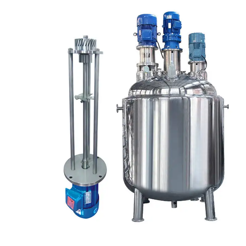 

500 liters liquid detergent homogenizer mixer agitator shampoo body lotion cream emulsifying machine price high shear mixer