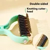 Cat brush Cat Fur Knot Cutter Pets Hair Removal Comb Dog Grooming Shedding Tools Double sided Stainless Brush Pet Products 5