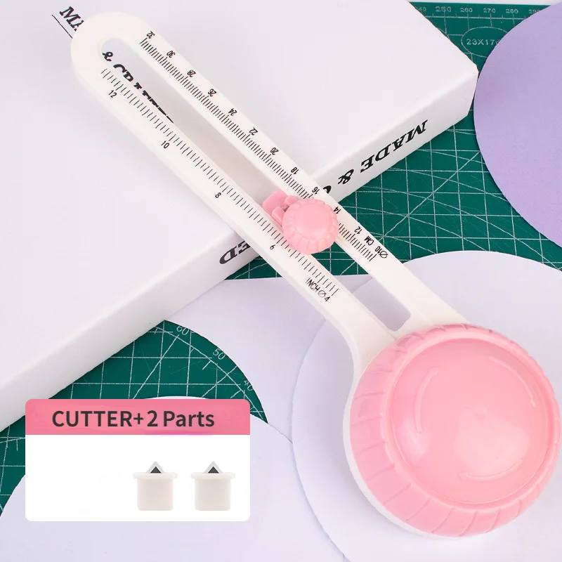 Adjustable Circle Cutters Round Cutting Compass Knife Patchwork Gauge Scrapbooking Cutters DIY Handicraft Paper Cards paper cutter circular cutter