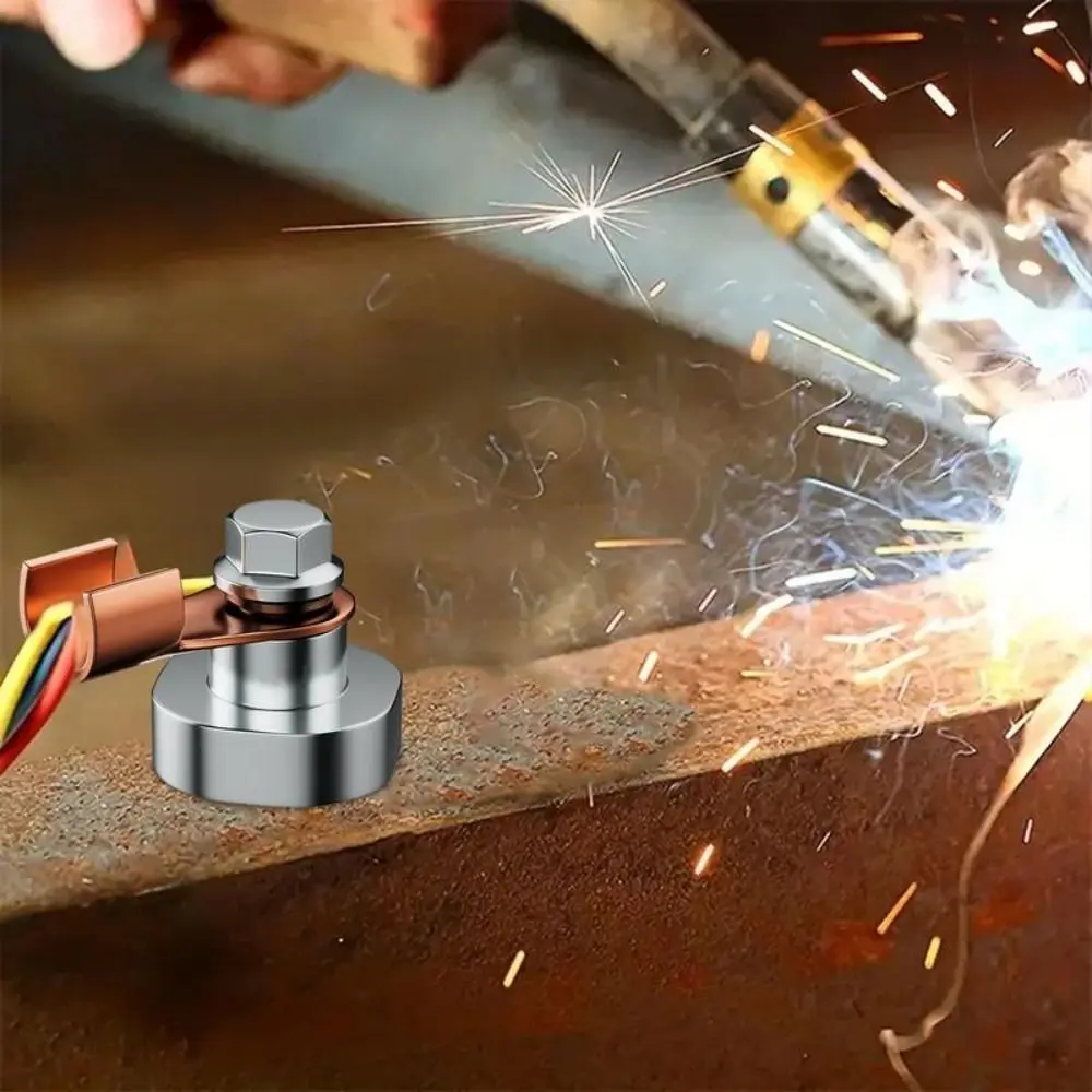 Welding Ground Magnet 500A Copper Electrode Welding Clamps Single Head Accessories Support magnetic welding holders welding accessories clamp magnetic welding fixer welding electrode clamp