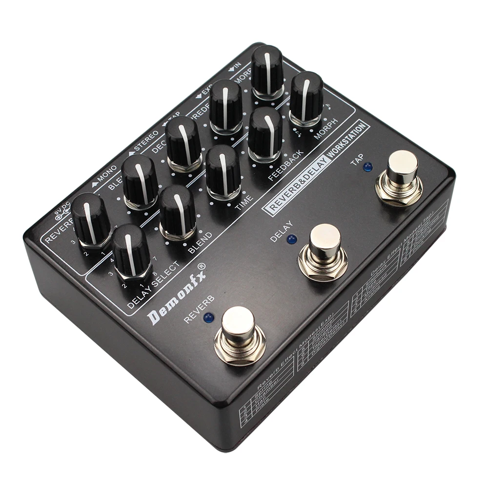 

Demonfx New High Quality Reverb Delay Workstation Guitar Effect Pedal Multi Effects 8 models choose