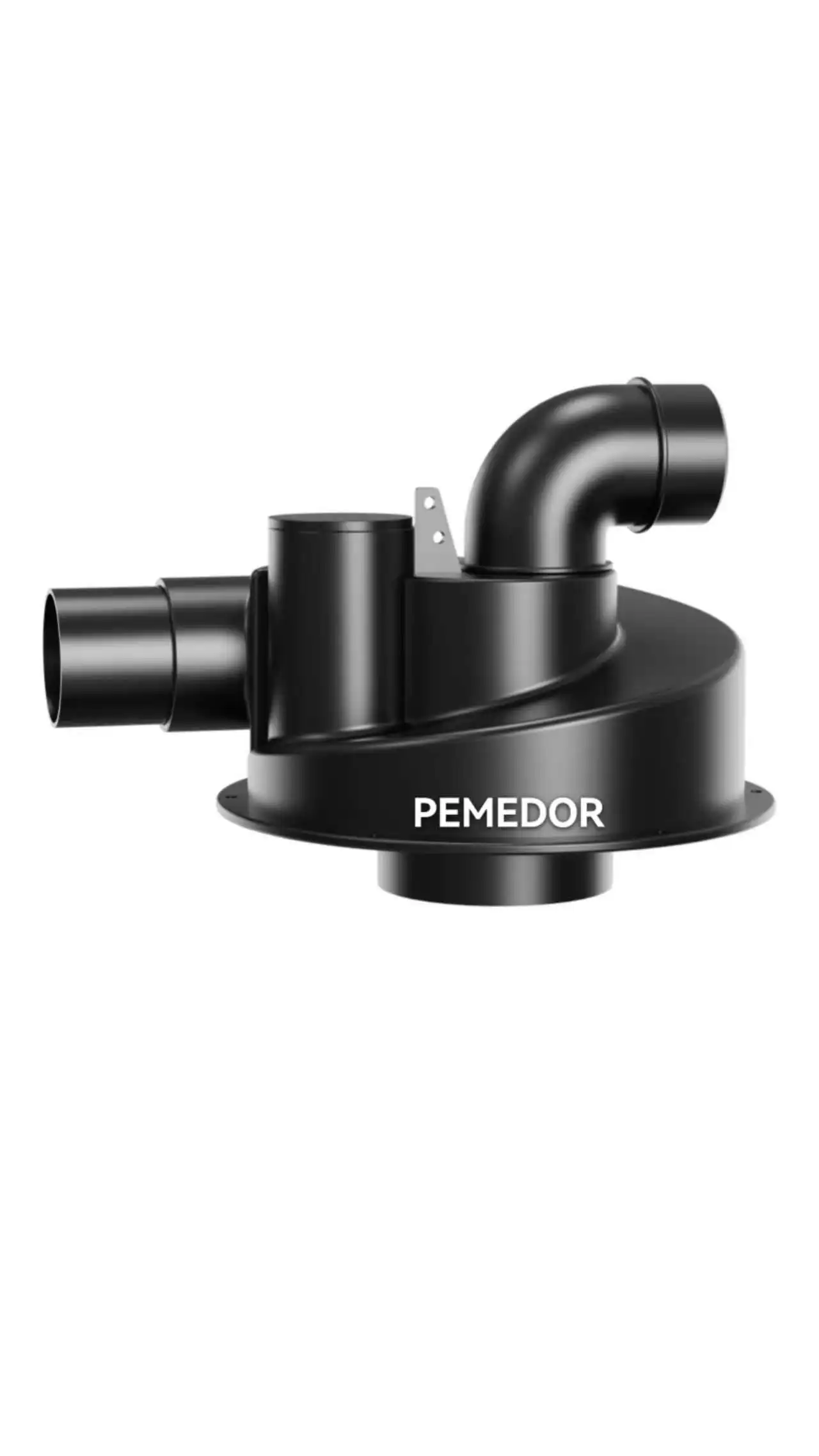 PEMEDOR Woodworking Double Filtration Cyclone Dust Collector 2.5 DIY Turbocharged Filter Industrial Separator Dust Collection