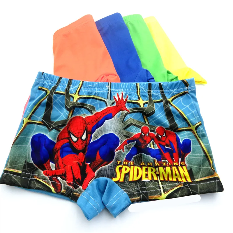 Children Underwear Spider-Man Boxer Brief with 3 Print Choices Cartoon Random Colour Multipacks children underwear