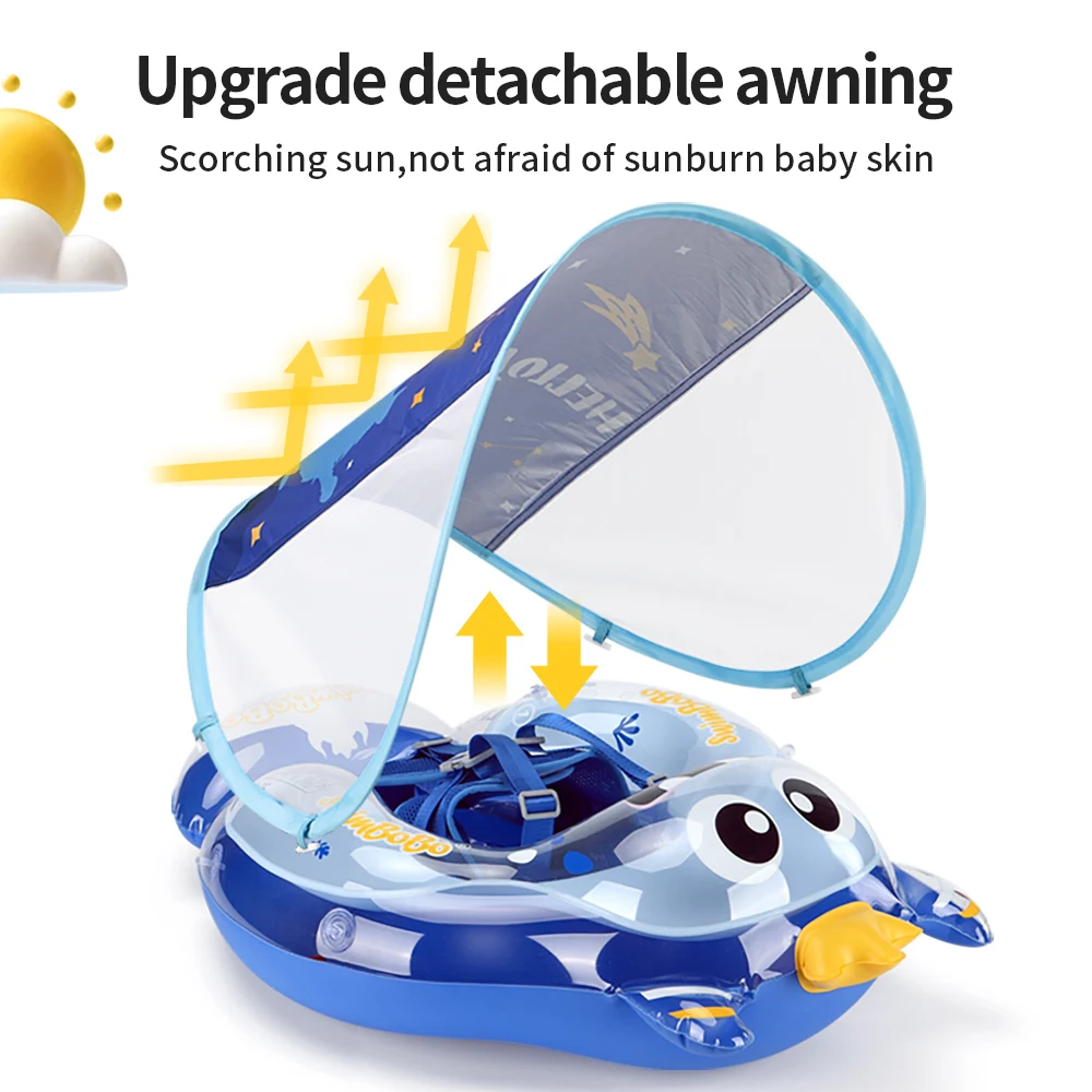 Swimbobo Kids Inflatable Baby Floating Water Toy Swimming Floats Waist Trainer Child Swim Pool Ring PVC Children Float 3