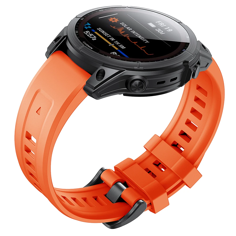 Official Original Watch Band Strap for Garmin Fenix 7 7S 7X Quick Release Silicone Watchband correa Replacement Accessories 2022