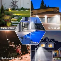 200W Powerful Solar Light Outdoor Solar Street Light 6000mah Waterproof Automatic Dusk to Dawn Street Light For Garage Garden 6