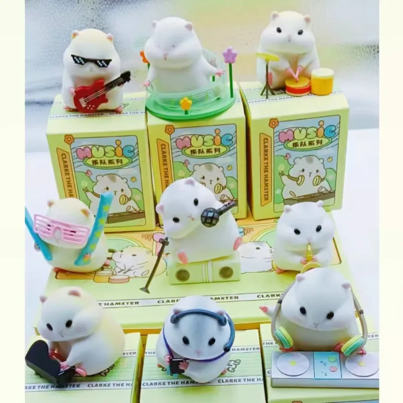 

Original Gashapon Capsule Toys Kawaii Flocking Hamster Doll Car Cute Anime Figure Miniature Models Gift