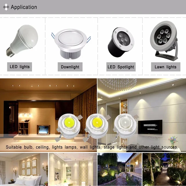 고출력 LED 칩 램프 전구, 다양한 색상의 LED 전구로 강력한 조명 효과를 누릴 수 있는 DIY LED 조명 장식