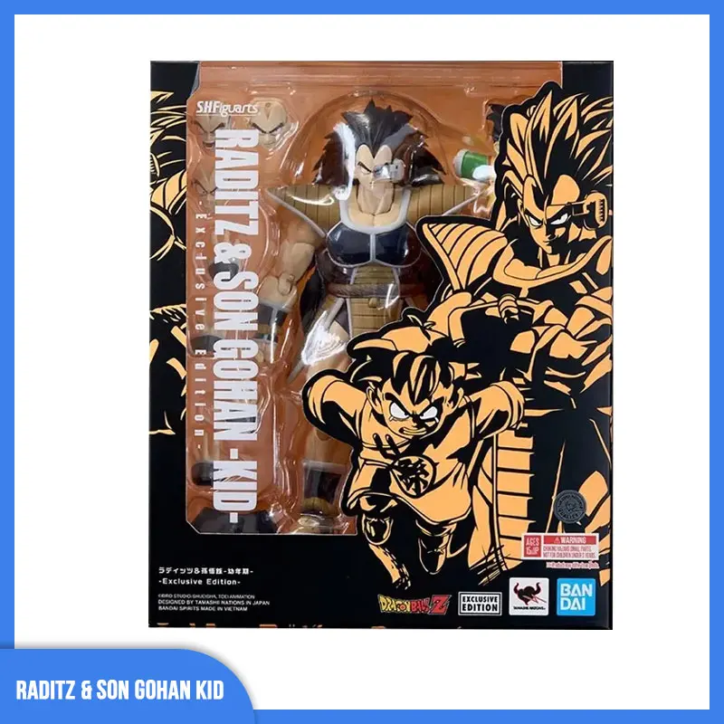 

[In Stock] Bandai Dragon Ball Z Raditz & Son Gohan Kid S.H.Figuarts Edition Ver. Pvc Anime Figure Action Figures Model Toy Gift