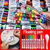 8/12 Colors Magical Water Floating Student Painting Brush Whiteboard Markers Pen Suspension Kids Educational Painting Pen Toys 5
